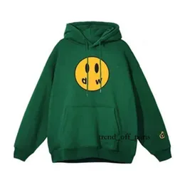 Smiley Face Yellow Man Retro Draw Hoodie Letters Print Sweatshirt Women's Tshirt Spring Trend Long Sleeve Top High Street Drews House 286 391