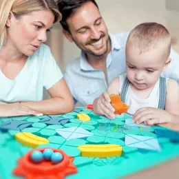 Детский дорожный лабиринт Montessori Toys Toys Logical Builder Game Assembly Building Toy Puzzle мышление для детей 231221