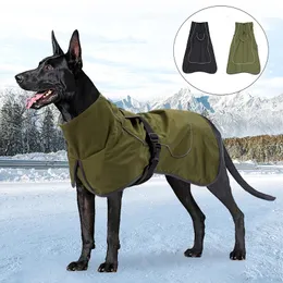 Roupas para cães grandes inverno quente grande cão colete jaqueta à prova dwaterproof água cães de estimação casaco galgo doberman roupas para cães médios grandes 231220