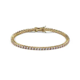 Tennis Fashion Gioielli Braccialetti da tennis Braccialetti Sier Gold Chain Diamond