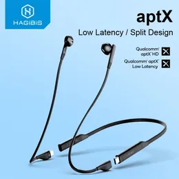 Earphones Hagibis Wireless Bluetooth 5.0 Headphones Sports Neckband Earbuds Aptxll Earphones Stereo Noise Cancelling with Qualcomm Chip