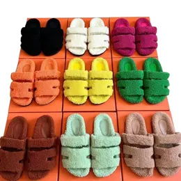 Luxury Fur Slippers Designer Wool Slides Women Mens Sandals Winter Warm Australia Home Shoes Casual Mules Designeroriginal004