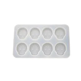 Molds Sile Molds 8 Cavity Skl Resin Mold Semi Transparent Flexible Diy Polymer Clay Epoxy Mod Jewelry Pendant Making Drop De Dhgarden Dhb4C