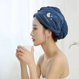 Ręczniki z mikrofibry Hair Suche Cap Ręczniki dla dorosłych domowe rozmywanie Terry łazienka serviette de douche turban do suszących włosów 231221