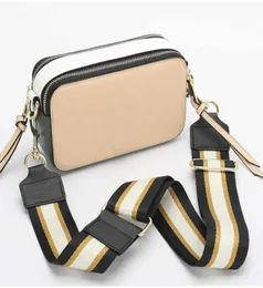 Дизайнерские сумки Bagsdesigners Messenger Bag для женщин Crossbody Camera Camera Comera Двойной молнии, соответствующий повседневному широкому ремешкам B7098960