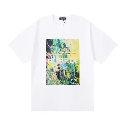 Lila skjorta 2024 Nya lila märke t-shirts designer skjorta färg tryckt grafisk tees bomull lös casual mens and womens kortärmade harajuku street t-shirt 149