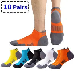 10 çift yüksek kaliteli yaz erkek çoraplar gündelik nefes alabilen örgü adam pamuk koşu spor erkekler hediye sokken büyük boyutu3847 231221