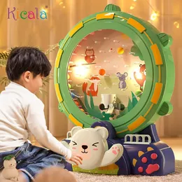 Kinder abholen Bohnen Ball Game Machine Toys Beleuchtung ein Elternteil Kinder Interaktiver Puzzle Elektrische Bildungsjunge Girl Spielzeug Geschenk 231221