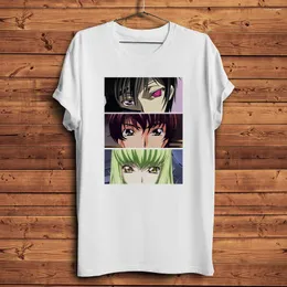 Herren T-Shirts Code Geass Manga Lelouch C.C Suzaku Lustiges Anime-Shirt Männer Täglich Kurzarm Casual Tee Unisex Atmungsaktives Streetwear-T-Shirt