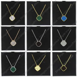 Xih4 Pendant Necklaces 15mm Four Leaf Clover Necklace Flower Designer Jewelry Motherofpearl Silver Rose Gold Plated Christmas Gift Women Girls Fash