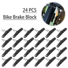 24pcs v tipo de freio silencioso Sapatos de bicicleta de bicicleta ciclismo Sistema de velocidade morta da montanha Parte 231221