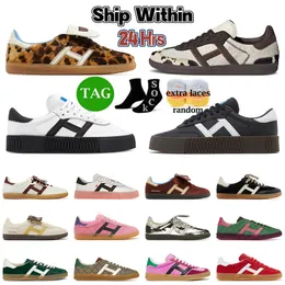 Klassische Originale Veganer Og Sambarosesecasual Schuhe für Männer Frauen Designer-Trainer Wolken weiße Kern Schwarz weiß Gum Bonner Collegiat Rose Valentine Sneakers 36-45