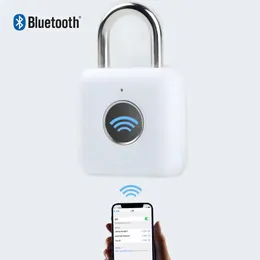 Zamki zamki do drzwi przenośna Bluetooth Smart Padlock Cylinder do szafki szuflady podróży bezpieczeństwo IPX3 Wodoodporny 2212