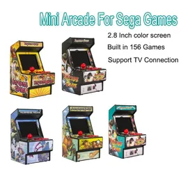Портативные игровые плееры, портативная игровая консоль, портативный ретро-мини-аркадный игровой автомат с 156 видеоиграми для Sega 2,8-дюймовой консоли
