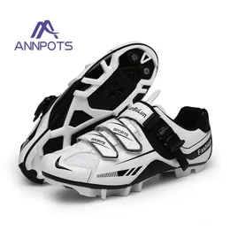 Professionella MTB cykelskor med Cleats Men Road Bike Sneakers Racing Women Cykel Flat Cleat Mountain SPD Footwear 231220