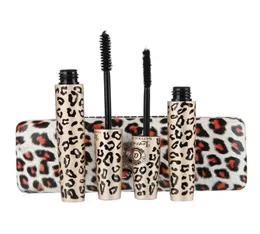 Love Alpha Double Leopard Mascara Set Fiber Lashes Make-up für Wimpern Kosmetik Wasserdicht 3D Mascara DHL 3497409