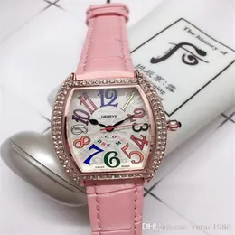 2022 Novas mulheres de alta qualidade relógios brancos fm assistir feminino preto moda quartzo lady diamante moda watches top swiss watch248n