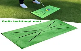 Dywany przenośny trening golfowy wykrywanie MAT Matting Golfer Practice Aid Ofusion Gra Hitting1147000
