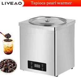 Boba automático bolha pérola fogão tapioca pérola caldeira 110/220v 7l feijão vermelho sagu pérola aquecedor pote para leite loja de chá