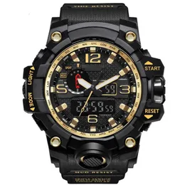 Analog Analog LED Digital Quartz Watch Dual Display Waterproof Sport Wrist Watch207n