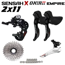 2x11 Speed ​​Sensah Empire 22S Road Bike Groupset Bicycl Shifter Bakre Derailleurs Front Force Rival 5800 R7000 UT 105 231221