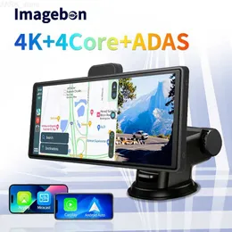 Car DVRs 10.26" 4K Car DVR Android Auto Carplay ADAS Dash Cam WiFi AUX Rearview Camera GPS Dual Len Video Recorder For Motorcycle TruckL2312.14