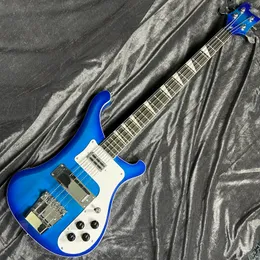 4 strängar Bule 4003 Electric Bass Guitar Chrome Hardware One PC Neck Body Good Binding Body Dual Output Ric China