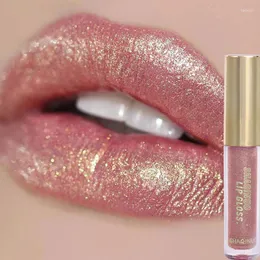 Lipgloss, dauerhafter Glitzer, Spiegel, wasserdicht, Perle, sexy, roter flüssiger Lippenstift, feuchtigkeitsspendend, lang, glänzend, für Damen, Make-up, Kosmetik