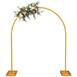 Decoração de festa arco de casamento metal para fundo meio redondo balão pérgola stand stand besty parte