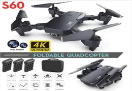 2020 NUEVO Drone 4k profesión HD Cámara gran angular 1080P WiFi fpv Drone Cámara dual Altura Mantener Drones Cámara Helicóptero Juguetes213y1584328