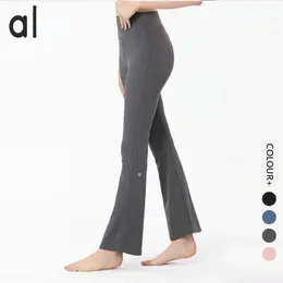 Stroje wyrównaj Al Women Yoga Pants Solidny kolor nagie sport