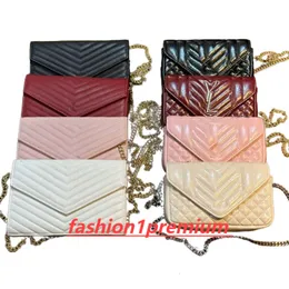 Designer Bag Cross Body Cassandre Matelasse High Quality Chain Plånbok Kvinnor Handväska Purse axelväskor Koppling Messenger Fashionable Envelope Caviar Tote