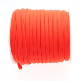 Oranje 5mm 20 meter gestikt nylon lycra koord zacht en dik koord rekbaar nylon lycra string elastisch koord2664
