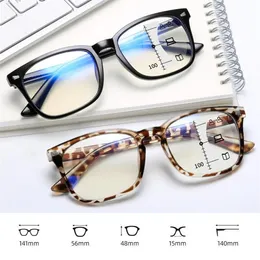 Óculos de sol Praça Reading Glasses Men Multifocal Progressive Diopters Anti-Glare Computer Business Office Women WomenyeGlasses UV400SU276W