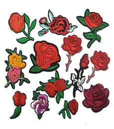 120 Stück kleine bestickte Blumen-Applikationen zum Aufbügeln und Aufnähen, Rosen-Patch, Kleidung, DIY5842107