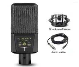 Microphones LGT240 Professional Condenser Microphone Mic Large Diaphragm Square Computer Mofile Phone K Song Live Streaming7110600