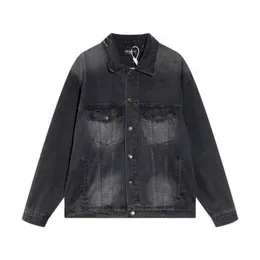 Mens Jacket Balanciigss Coat 2024 Autumn New BLCG Runway Style med överdriven och orolig denim Womens Loose Ins H05W