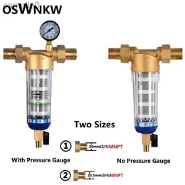 Purifikatoren Wasserreiniger Pre -Filter Rückspülung Edelstahl -Maschenreiniger Zentraler Vorfilter Wasserfilter Sedimentfiltration Ganzes Haus W