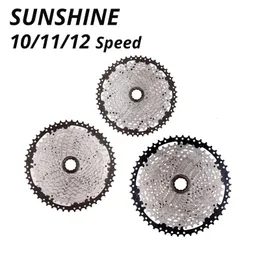 Sunshine 10 Hızlı Kaset 10s 11s 12S MTB Bisiklet Yol Bisiklet Freewheel 10V 11V 12V 364250T 52T Deore M6000 M6100 SRAM 231221