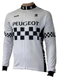 Tops 2024 outono homens peugeot branco camisa de ciclismo bicicleta exercício roupas finas wicking camisas manga longa 2xs6xl