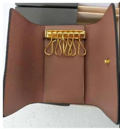 DesignerKey Holder Women and Mens Key Wallet 100 Genuine Leather KEYs Bag KEY CHAIN Brand New Wallet 6 keys Holders Drop Sh4602435