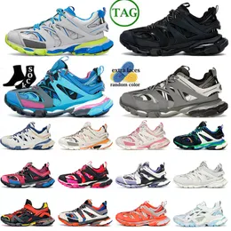 Kleiderschuhe Frauen Sneakers Designerschuhe Männer Tracks 3.0 Paris Italien Brand-Bahnsteigent Trainer Full Schwarz-Weiß-Oberteile Herren Trainer Größe 36-45