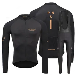 PNS 2023 Team Cycling Jersey Set Long Sleeve Mountain Bike Kleidung Kleidung MAILLOT ROPA CICLISMO RACKING BICYCLE Kleidung 231221