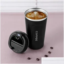 Bottiglie d'acqua 510 ml Smart Termo Bottle per il display a temperatura a led del caffè Display termico Termbler Cuppa di consegna Giordino Giardino DHO0D DHO0D