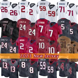 CJ Stroud Derek Stingley Jr. Jersey Football Robert Woods Davis Mills Dameon Pierce Jalen Pitre Tank Dell John Metchie III Devin Singletary Murray Dylan Horton