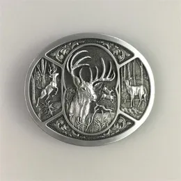 Vintage Western Deer Hunting Belt Buckle Also Stock In US Gurtelschnalle Boucle De Ceinture BUCKLE-WT151AS Belts273C