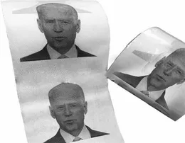 Home Joe Biden Papel higiênico Rolo de moda de moda engraçada Gag Presentes de cozinha Banheiro de madeira de madeira de papel de papel higiênico impresso de papel impressão ZC14476069