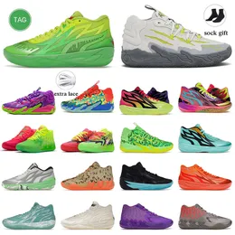 Scarpe da basket lamelo palla lamelo scarpa mb.02 mb.01 maschile donne Rick e Morty Chino Hills Forever Rare Guttermelo Lamel-O Sneaker all'aperto Outdoors Dimensione 36-46 Jogging