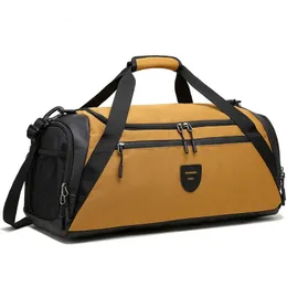 Reisetasche für Männer Weekend Reisen Reisebereich 2023 Boston Sports Gym Grün Khaki Gray Black große große Hand 231221