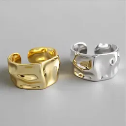 Anéis de banda 10 PCs Irguular Open Bang Rings Moda Smooth Metallic Jóias Ajustas Ajustas Anéis 231222